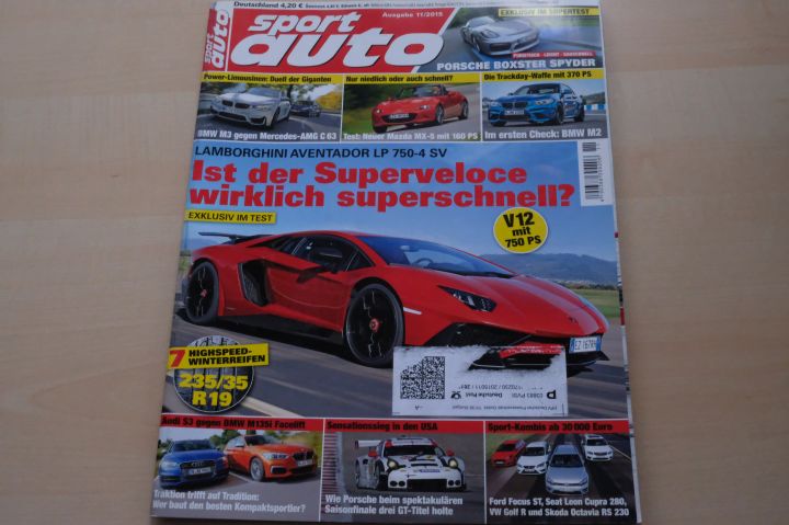 Deckblatt Sport Auto (11/2015)